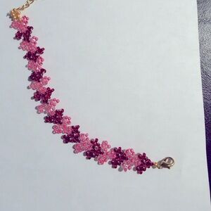 Handmade Czech Glass Seed Bead Bracelet – 7.5” Adjustable